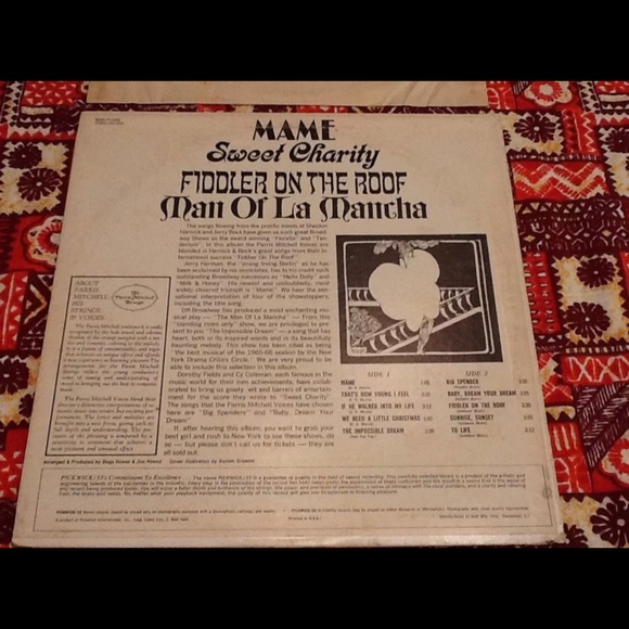 Rare: The Parris Mitchell Voices Sing Broadway Musical Songs SPC 3056 Stereo LP - Picture 8 of 11